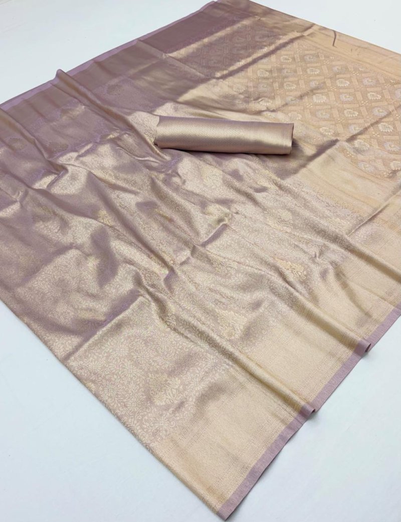 Varakh By Rajtex Kanjeepuram Tissue Weaving Silk Saree